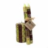 Hand Painted Candles in Kileo Design (pair of tapers) - Nobunto - Image 8